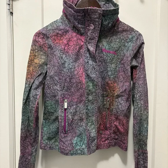 Bench Women's Multicolor Patterned Spring Jacket - Picture 2 of 4